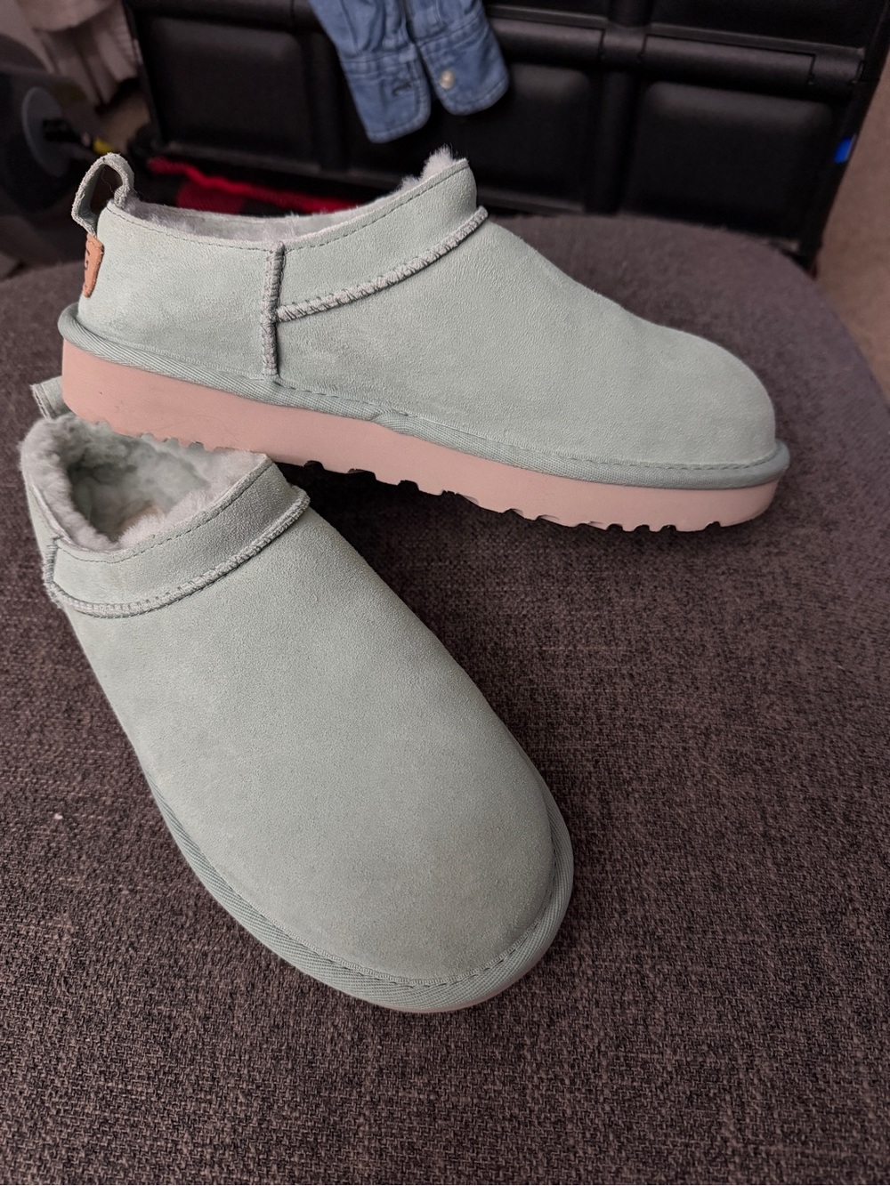 UGG Classic Micro Slip-On in Mint Green